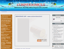 Tablet Screenshot of cuisinerdomicile.fr